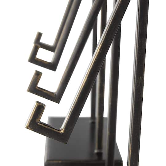 Black Metal Modern Abstract Easel Set